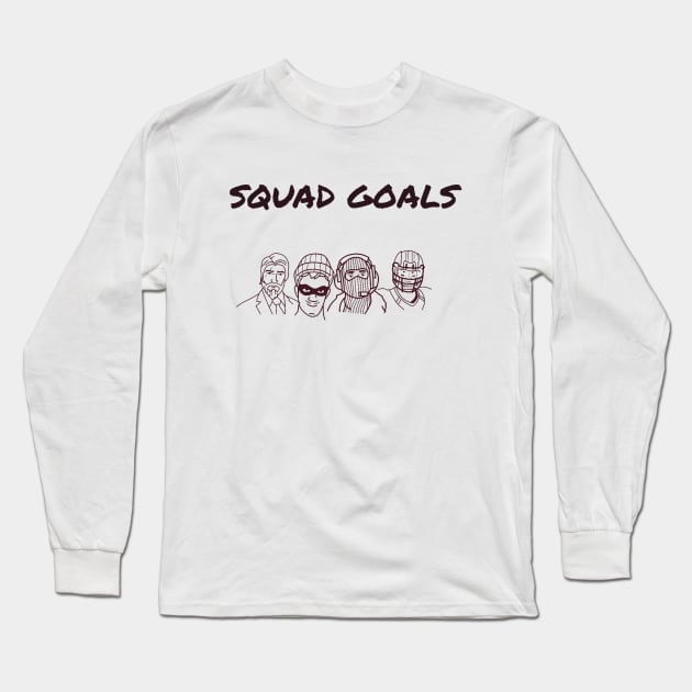 Squad goals/gaming meme #1 Long Sleeve T-Shirt by GAMINGQUOTES